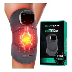 RejuvaKnee Advanced Knee Relief Wireless Rechargeable Heat & Vibration Massager